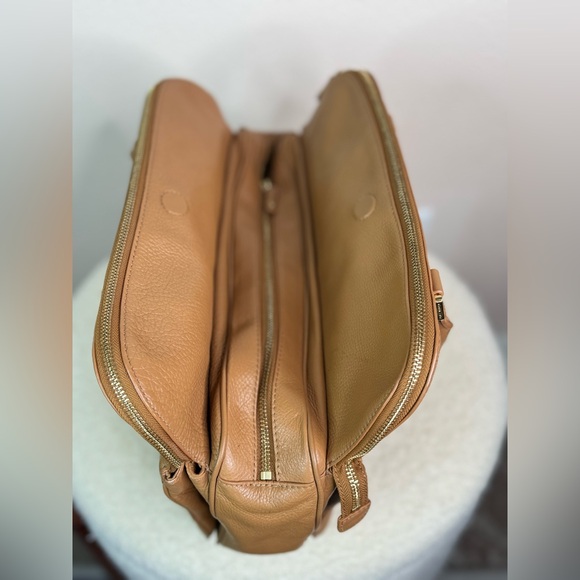 Tory Burch Thea Leather Triple Zip Satchel - Picture 6 of 12